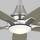 Generation Lighting - 5LWDR52BSD - 52" Ceiling Fan - Lowden - Brushed Steel