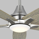 Generation Lighting - 5LWDR52BSLGD - 52" Ceiling Fan - Lowden - Brushed Steel