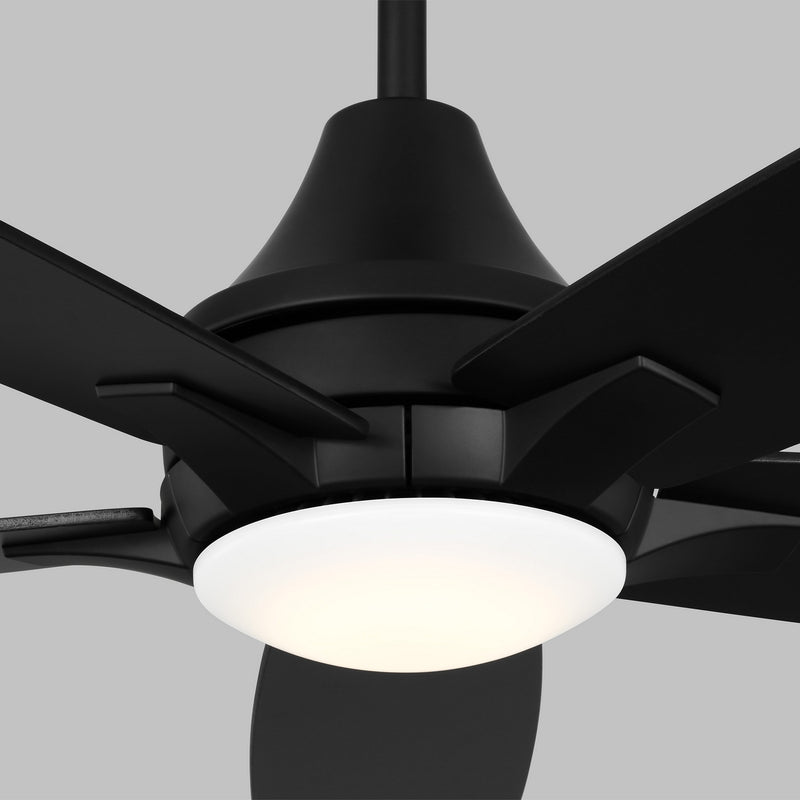 Generation Lighting - 5LWDR52MBKD - 52" Ceiling Fan - Lowden - Midnight Black