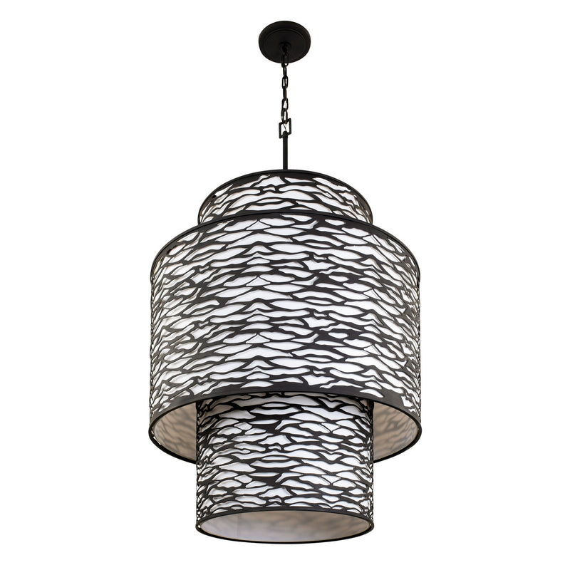 16 Light Foyer Pendant<br /><span style="color:#4AB0CE;">Entrega: 4-10 dias en USA</span><br /><span style="color:#4AB0CE;font-size:60%;">PREGUNTE POR ENTREGA EN PANAMA</span><br />Collection: Kato<br />Finish: Carbon Black