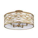 Five Light Convertible Semi-Flush/Pendant<br /><span style="color:#4AB0CE;">Entrega: 4-10 dias en USA</span><br /><span style="color:#4AB0CE;font-size:60%;">PREGUNTE POR ENTREGA EN PANAMA</span><br />Collection: Kato<br />Finish: Havana Gold