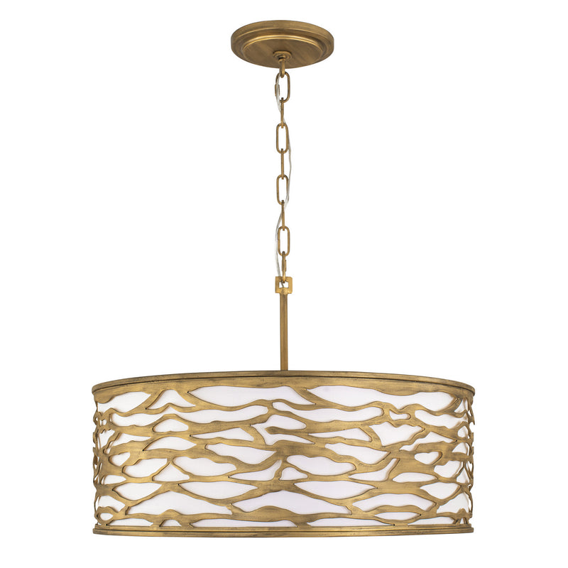 Five Light Convertible Semi-Flush/Pendant<br /><span style="color:#4AB0CE;">Entrega: 4-10 dias en USA</span><br /><span style="color:#4AB0CE;font-size:60%;">PREGUNTE POR ENTREGA EN PANAMA</span><br />Collection: Kato<br />Finish: Havana Gold