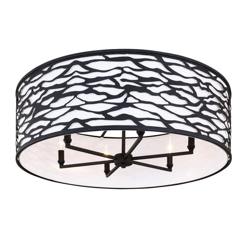 Six Light Convertible Semi-Flush/Pendant<br /><span style="color:#4AB0CE;">Entrega: 4-10 dias en USA</span><br /><span style="color:#4AB0CE;font-size:60%;">PREGUNTE POR ENTREGA EN PANAMA</span><br />Collection: Kato<br />Finish: Carbon