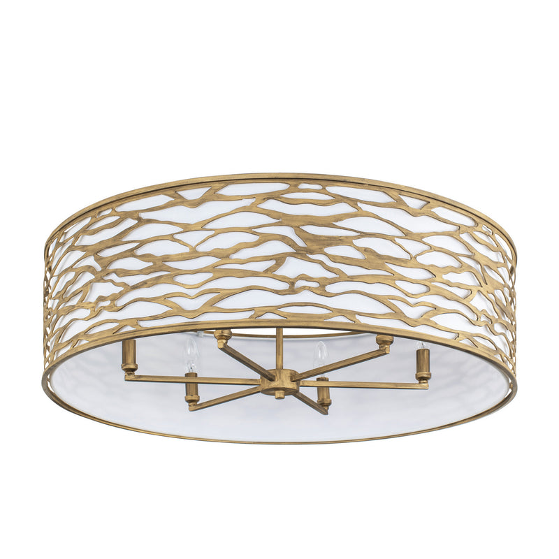Six Light Convertible Semi-Flush/Pendant<br /><span style="color:#4AB0CE;">Entrega: 0-1 semanas en USA</span><br /><span style="color:#4AB0CE;font-size:60%;">PREGUNTE POR ENTREGA EN PANAMA</span><br />Collection: Kato<br />Finish: Havana Gold