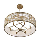 Six Light Convertible Semi-Flush/Pendant<br /><span style="color:#4AB0CE;">Entrega: 4-10 dias en USA</span><br /><span style="color:#4AB0CE;font-size:60%;">PREGUNTE POR ENTREGA EN PANAMA</span><br />Collection: Kato<br />Finish: Havana Gold