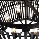 Varaluz - 355P06SCB - Six Light Pendant - Apollo - Carbon