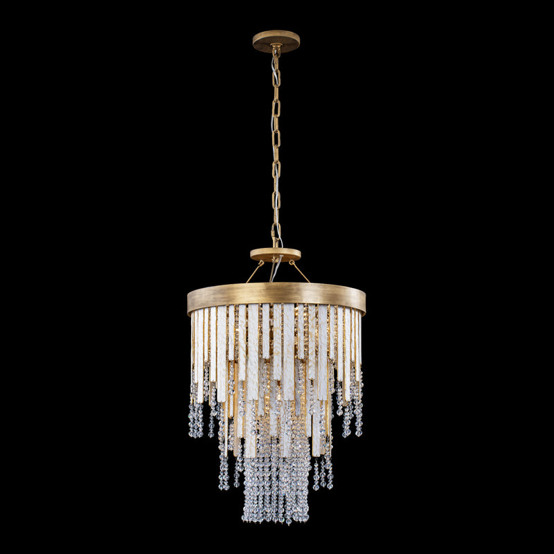 Four Light Chandelier<br /><span style="color:#4AB0CE;">Entrega: 4-10 dias en USA</span><br /><span style="color:#4AB0CE;font-size:60%;">PREGUNTE POR ENTREGA EN PANAMA</span><br />Collection: Lafayette<br />Finish: Havana Gold