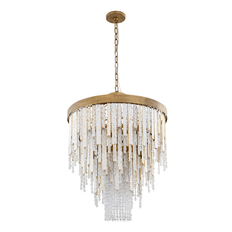 Seven Light Chandelier<br /><span style="color:#4AB0CE;">Entrega: 4-10 dias en USA</span><br /><span style="color:#4AB0CE;font-size:60%;">PREGUNTE POR ENTREGA EN PANAMA</span><br />Collection: Lafayette<br />Finish: Havana Gold