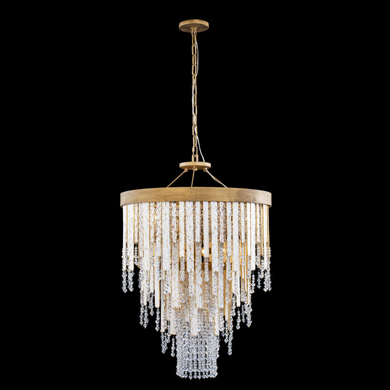 Seven Light Chandelier<br /><span style="color:#4AB0CE;">Entrega: 4-10 dias en USA</span><br /><span style="color:#4AB0CE;font-size:60%;">PREGUNTE POR ENTREGA EN PANAMA</span><br />Collection: Lafayette<br />Finish: Havana Gold