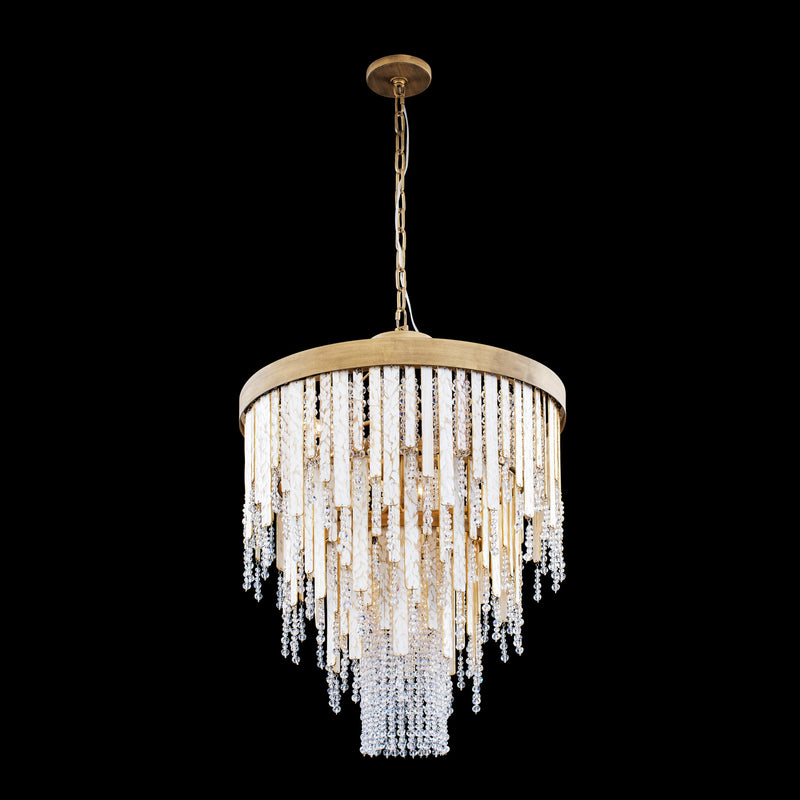 Varaluz - 359C07HG - Seven Light Chandelier - Lafayette - Havana Gold