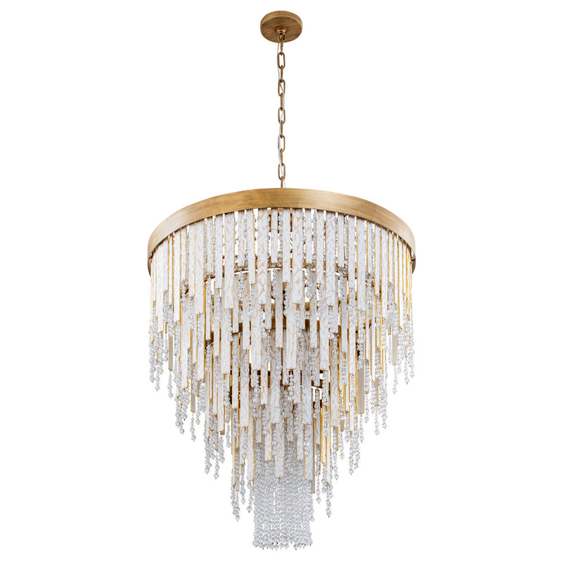 13 Light Chandelier<br /><span style="color:#4AB0CE;">Entrega: 4-10 dias en USA</span><br /><span style="color:#4AB0CE;font-size:60%;">PREGUNTE POR ENTREGA EN PANAMA</span><br />Collection: Lafayette<br />Finish: Havana Gold