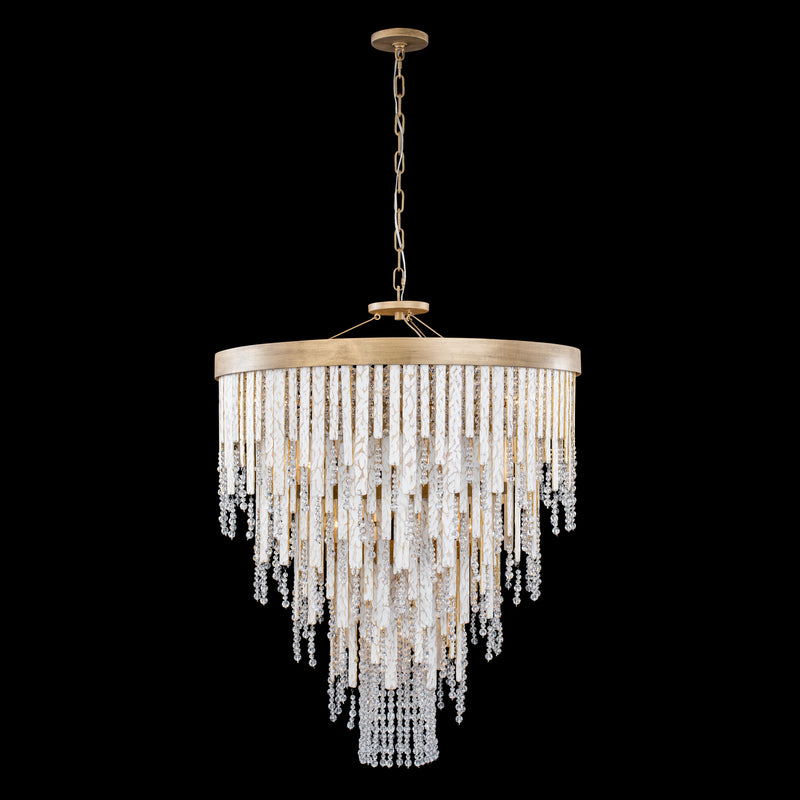 13 Light Chandelier<br /><span style="color:#4AB0CE;">Entrega: 4-10 dias en USA</span><br /><span style="color:#4AB0CE;font-size:60%;">PREGUNTE POR ENTREGA EN PANAMA</span><br />Collection: Lafayette<br />Finish: Havana Gold