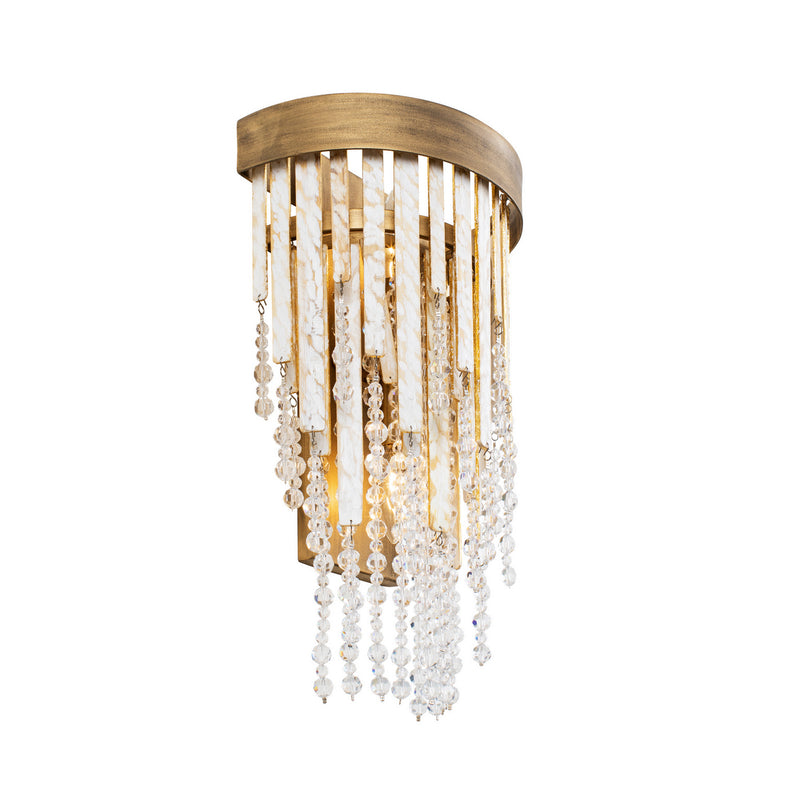 Two Light Wall Sconce<br /><span style="color:#4AB0CE;">Entrega: 0-1 semanas en USA</span><br /><span style="color:#4AB0CE;font-size:60%;">PREGUNTE POR ENTREGA EN PANAMA</span><br />Collection: Lafayette<br />Finish: Havana Gold
