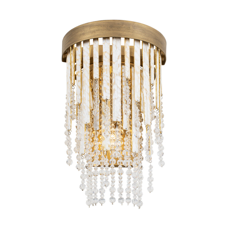 Two Light Wall Sconce<br /><span style="color:#4AB0CE;">Entrega: 3-4 semanas en USA</span><br /><span style="color:#4AB0CE;font-size:60%;">PREGUNTE POR ENTREGA EN PANAMA</span><br />Collection: Lafayette<br />Finish: Havana Gold