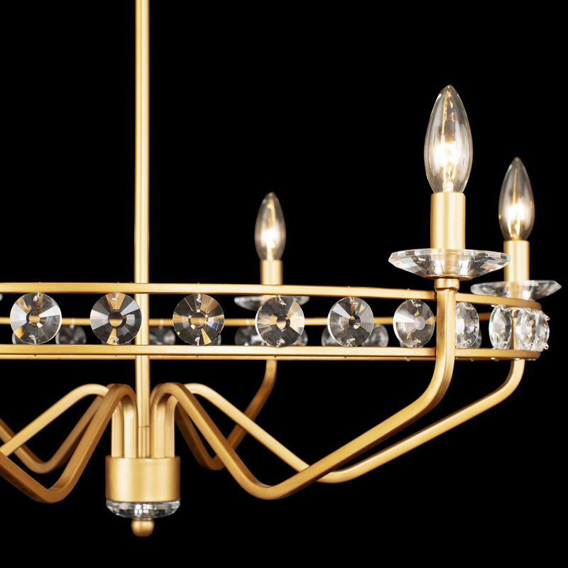 Varaluz - 363C06AG - Six Light Chandelier - Monroe - Antique Gold