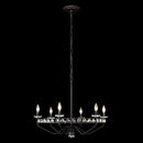 Varaluz - 363C06CB - Six Light Chandelier - Monroe - Carbon