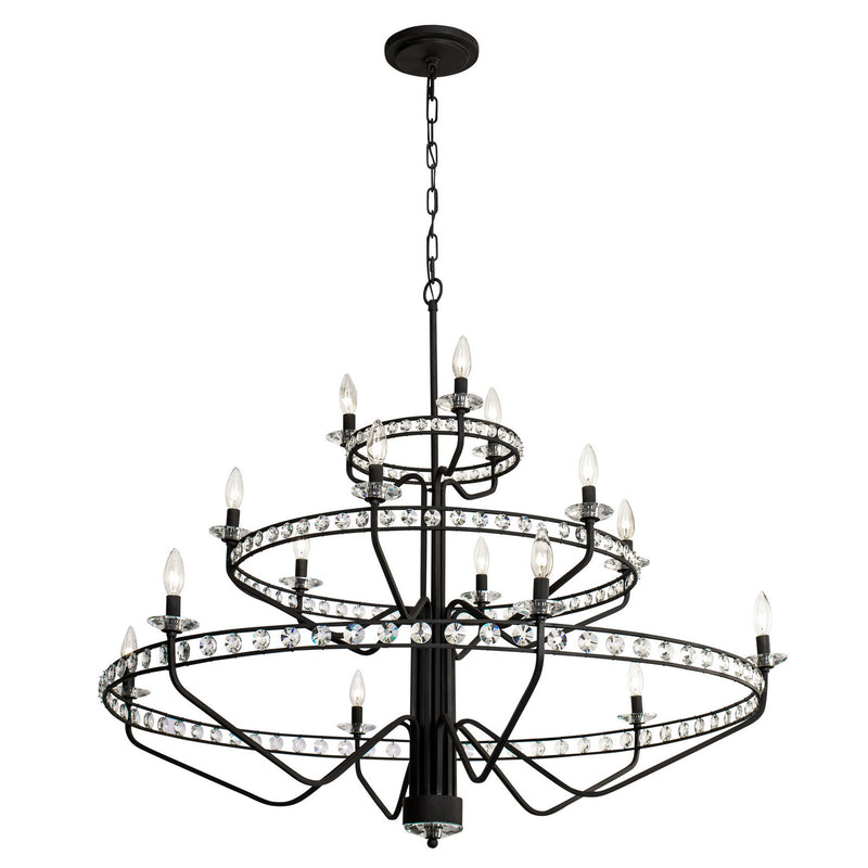 15 Light Chandelier<br /><span style="color:#4AB0CE;">Entrega: 4-10 dias en USA</span><br /><span style="color:#4AB0CE;font-size:60%;">PREGUNTE POR ENTREGA EN PANAMA</span><br />Collection: Monroe<br />Finish: Carbon