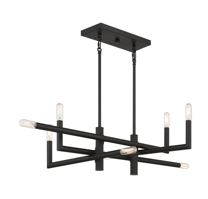 Eight Light Linear Chandelier<br /><span style="color: