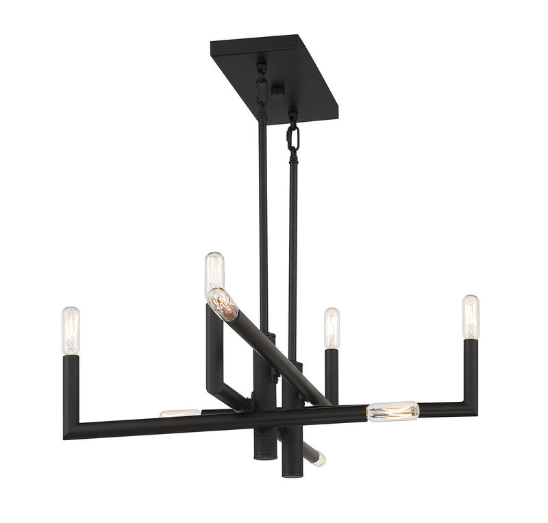 Eight Light Linear Chandelier<br /><span style="color: