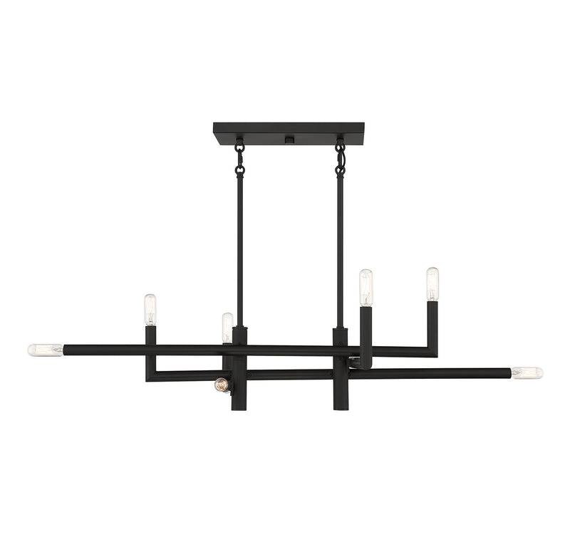 Eight Light Linear Chandelier<br /><span style="color: