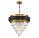 Four Light Chandelier<br /><span style="color:#4AB0CE;">Entrega: 4-10 dias en USA</span><br /><span style="color:#4AB0CE;font-size:60%;">PREGUNTE POR ENTREGA EN PANAMA</span><br />Collection: Marquise<br />Finish: Matte Black with Warm Brass Accents