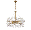 Five Light Chandelier<br /><span style="color:#4AB0CE;">Entrega: 4-10 dias en USA</span><br /><span style="color:#4AB0CE;font-size:60%;">PREGUNTE POR ENTREGA EN PANAMA</span><br />Collection: Camille<br />Finish: Warm Brass