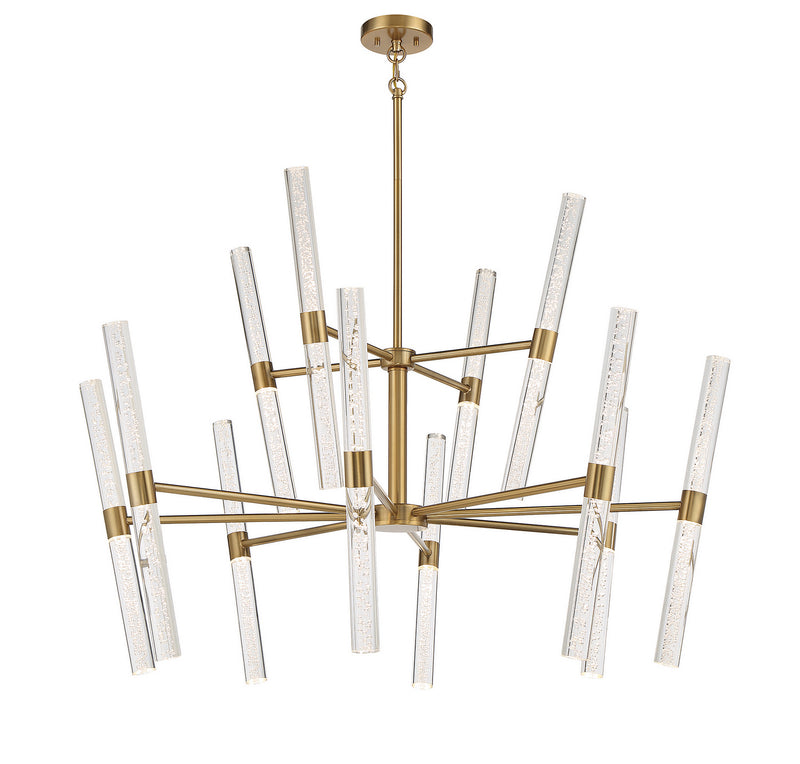 LED Chandelier<br /><span style="color:#4AB0CE;">Entrega: 4-10 dias en USA</span><br /><span style="color:#4AB0CE;font-size:60%;">PREGUNTE POR ENTREGA EN PANAMA</span><br />Collection: Arlon<br />Finish: Warm Brass