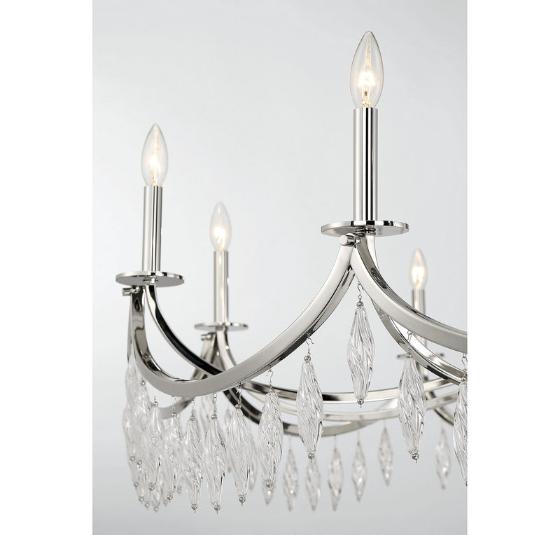 Savoy House - 1-1805-10-109 - Ten Light Chandelier - Kameron - Polished Nickel