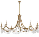 Ten Light Chandelier<br /><span style="color:#4AB0CE;">Entrega: 4-10 dias en USA</span><br /><span style="color:#4AB0CE;font-size:60%;">PREGUNTE POR ENTREGA EN PANAMA</span><br />Collection: Kameron<br />Finish: Warm Brass