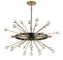Six Light Chandelier<br /><span style="color:#4AB0CE;">Entrega: 4-10 dias en USA</span><br /><span style="color:#4AB0CE;font-size:60%;">PREGUNTE POR ENTREGA EN PANAMA</span><br />Collection: Ariel<br />Finish: Como Black with Gold