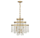 Four Light Chandelier<br /><span style="color:#4AB0CE;">Entrega: 4-10 dias en USA</span><br /><span style="color:#4AB0CE;font-size:60%;">PREGUNTE POR ENTREGA EN PANAMA</span><br />Collection: Luna<br />Finish: Warm Brass