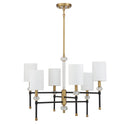 Six Light Chandelier<br /><span style="color:#4AB0CE;">Entrega: 4-10 dias en USA</span><br /><span style="color:#4AB0CE;font-size:60%;">PREGUNTE POR ENTREGA EN PANAMA</span><br />Collection: Tivoli<br />Finish: Matte Black with Warm Brass Accents