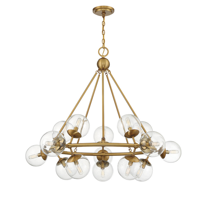 15 Light Chandelier<br /><span style="color:#4AB0CE;">Entrega: 4-10 dias en USA</span><br /><span style="color:#4AB0CE;font-size:60%;">PREGUNTE POR ENTREGA EN PANAMA</span><br />Collection: Orion<br />Finish: Warm Brass