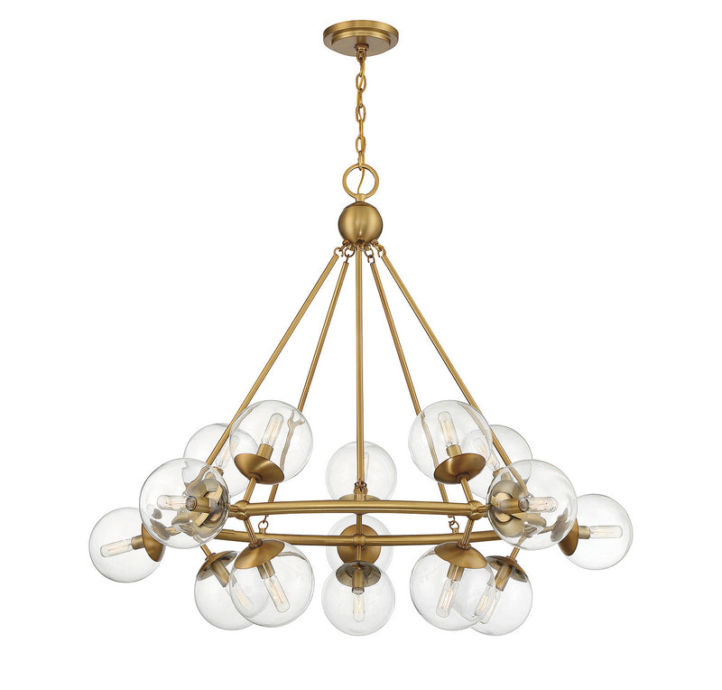 15 Light Chandelier<br /><span style="color:#4AB0CE;">Entrega: 2-3 semanas en USA</span><br /><span style="color:#4AB0CE;font-size:60%;">PREGUNTE POR ENTREGA EN PANAMA</span><br />Collection: Orion<br />Finish: Warm Brass