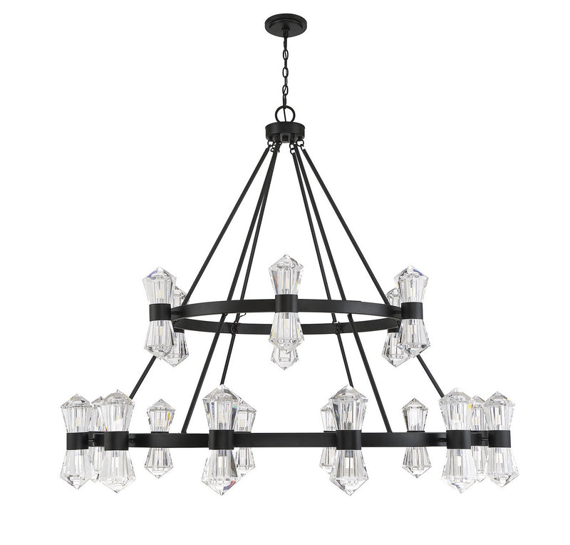 LED Chandelier<br /><span style="color:#4AB0CE;">Entrega: 4-10 dias en USA</span><br /><span style="color:#4AB0CE;font-size:60%;">PREGUNTE POR ENTREGA EN PANAMA</span><br />Collection: Dryden<br />Finish: Matte Black