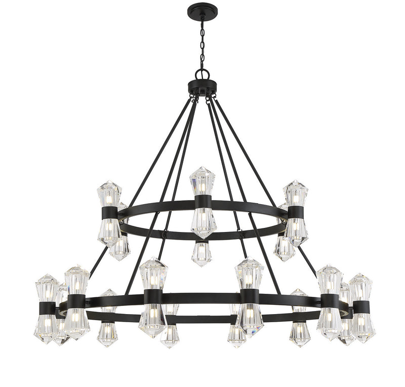 LED Chandelier<br /><span style="color:#4AB0CE;">Entrega: 4-10 dias en USA</span><br /><span style="color:#4AB0CE;font-size:60%;">PREGUNTE POR ENTREGA EN PANAMA</span><br />Collection: Dryden<br />Finish: Matte Black