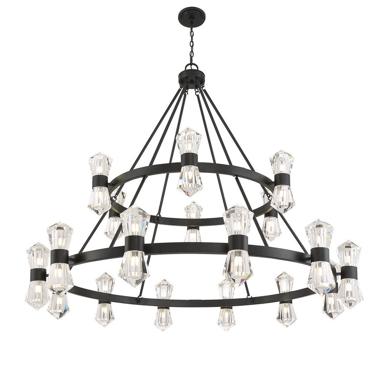 LED Chandelier<br /><span style="color:#4AB0CE;">Entrega: 4-10 dias en USA</span><br /><span style="color:#4AB0CE;font-size:60%;">PREGUNTE POR ENTREGA EN PANAMA</span><br />Collection: Dryden<br />Finish: Matte Black