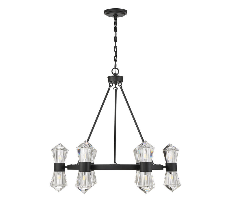 LED Chandelier<br /><span style="color:#4AB0CE;">Entrega: 4-10 dias en USA</span><br /><span style="color:#4AB0CE;font-size:60%;">PREGUNTE POR ENTREGA EN PANAMA</span><br />Collection: Dryden<br />Finish: Matte Black