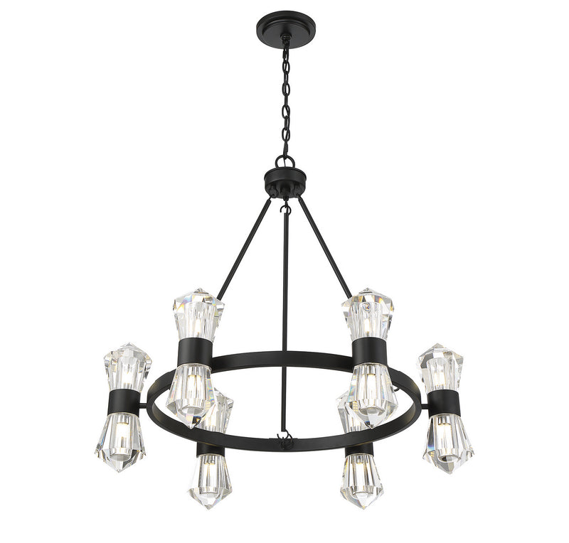 LED Chandelier<br /><span style="color:#4AB0CE;">Entrega: 4-10 dias en USA</span><br /><span style="color:#4AB0CE;font-size:60%;">PREGUNTE POR ENTREGA EN PANAMA</span><br />Collection: Dryden<br />Finish: Matte Black