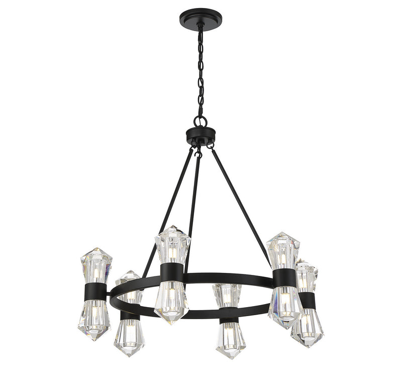 LED Chandelier<br /><span style="color:#4AB0CE;">Entrega: 4-10 dias en USA</span><br /><span style="color:#4AB0CE;font-size:60%;">PREGUNTE POR ENTREGA EN PANAMA</span><br />Collection: Dryden<br />Finish: Matte Black