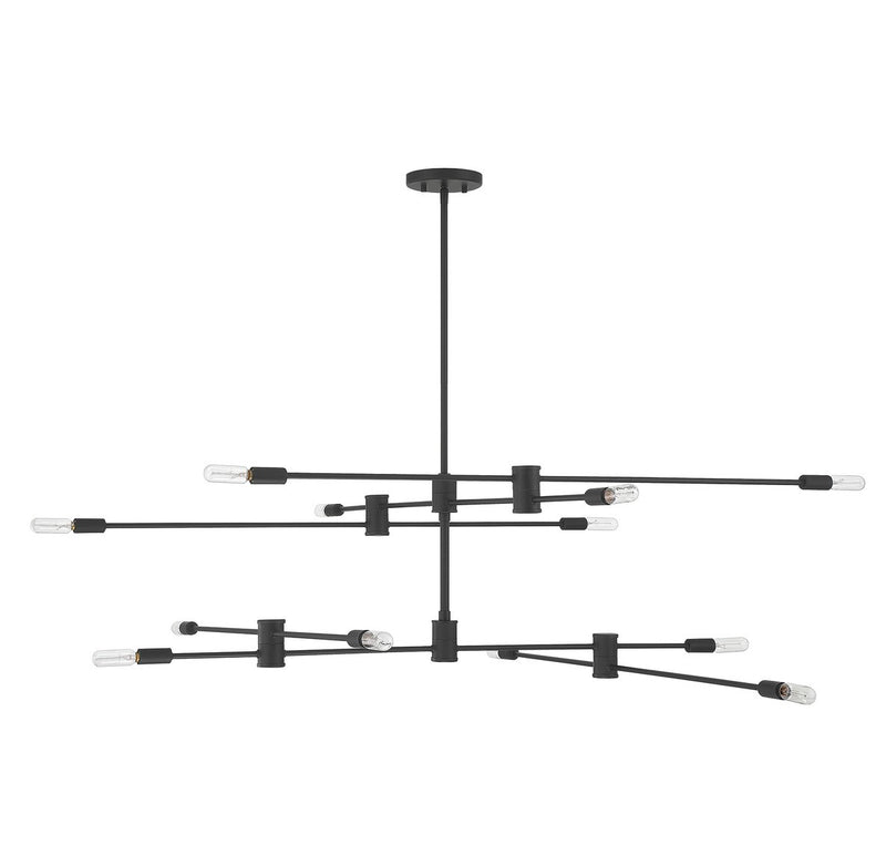 12 Light Chandelier<br /><span style="color:#4AB0CE;">Entrega: 4-5 semanas en USA</span><br /><span style="color:#4AB0CE;font-size:60%;">PREGUNTE POR ENTREGA EN PANAMA</span><br />Collection: Lyrique<br />Finish: Matte Black