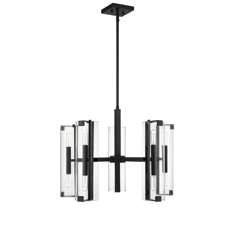 Ten Light Chandelier<br /><span style="color:#4AB0CE;">Entrega: 4-10 dias en USA</span><br /><span style="color:#4AB0CE;font-size:60%;">PREGUNTE POR ENTREGA EN PANAMA</span><br />Collection: Winfield<br />Finish: Matte Black