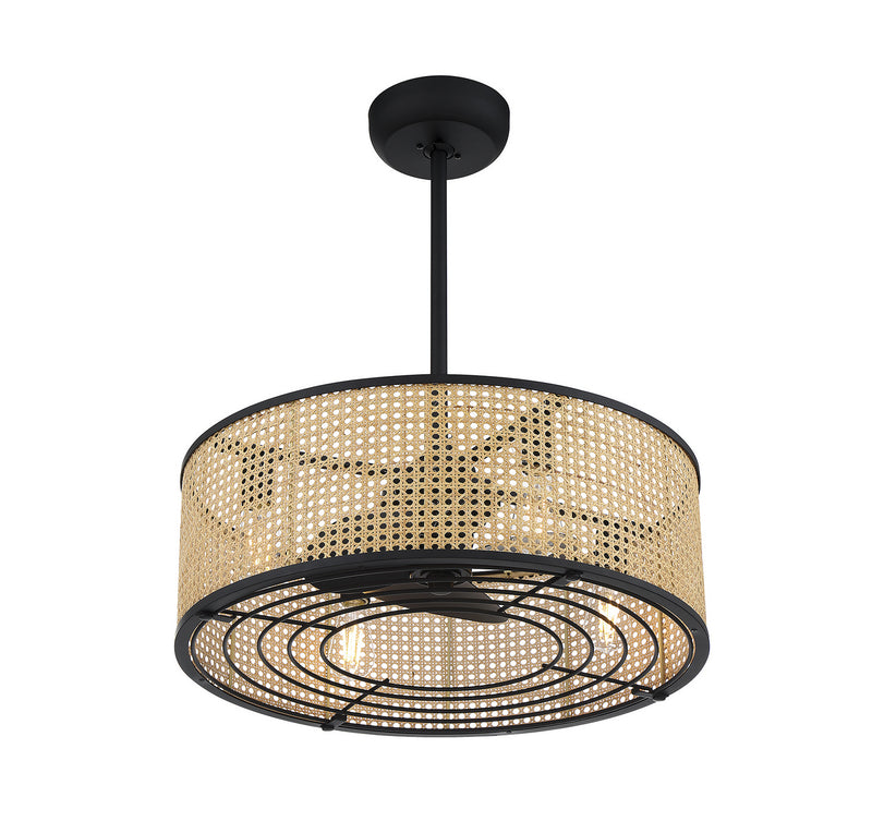 Four Light Fan D'lier<br /><span style="color:#4AB0CE;">Entrega: 4-10 dias en USA</span><br /><span style="color:#4AB0CE;font-size:60%;">PREGUNTE POR ENTREGA EN PANAMA</span><br />Collection: Astoria<br />Finish: Matte Black
