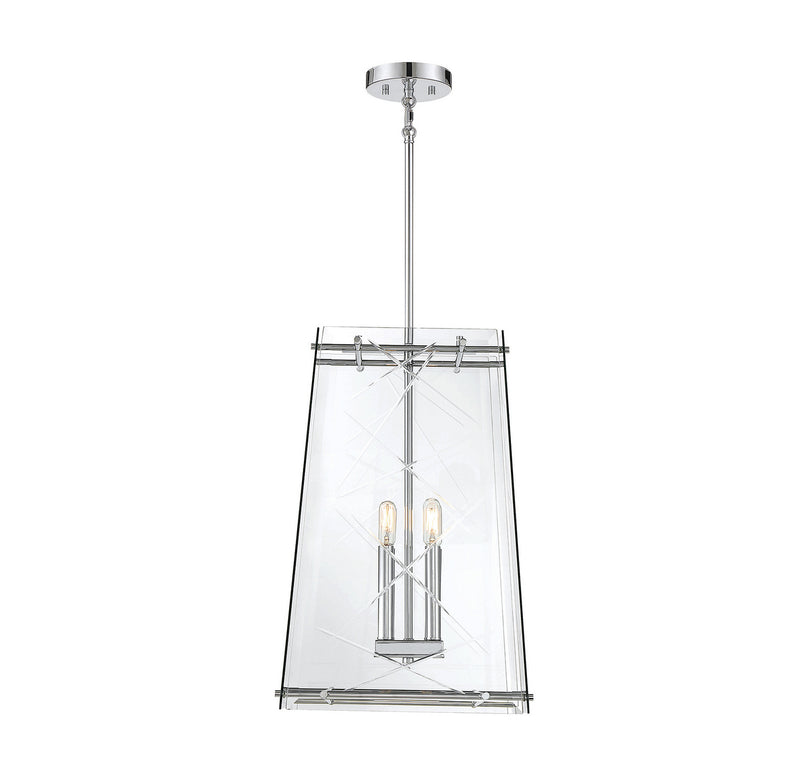 Four Light Pendant<br /><span style="color:#4AB0CE;">Entrega: 4-10 dias en USA</span><br /><span style="color:#4AB0CE;font-size:60%;">PREGUNTE POR ENTREGA EN PANAMA</span><br />Collection: Kole<br />Finish: Polished Chrome