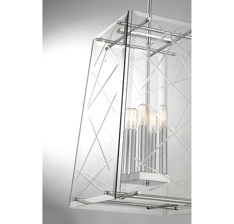 Savoy House - 3-1617-4-11 - Four Light Pendant - Kole - Polished Chrome