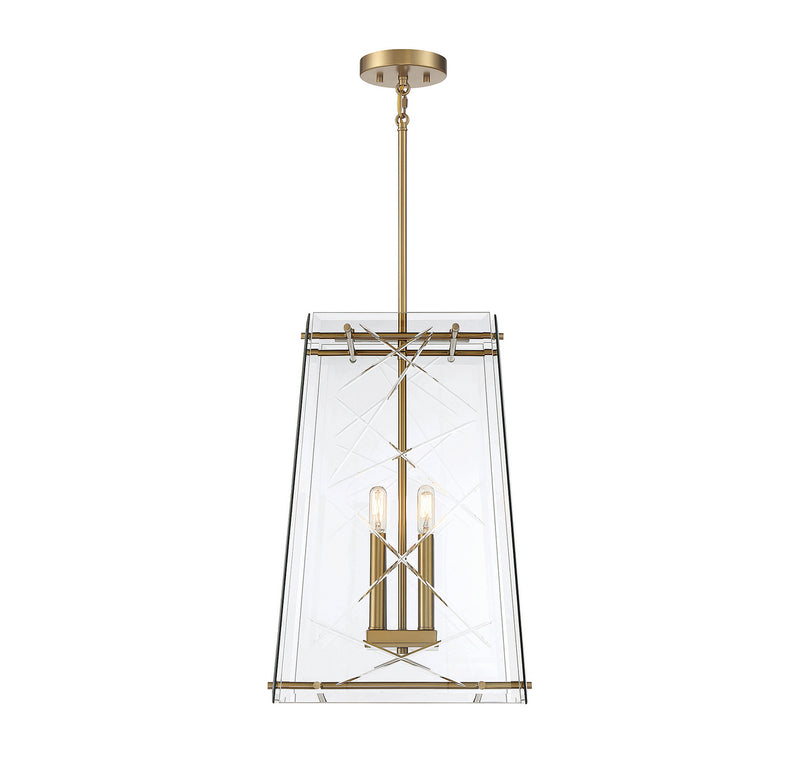 Four Light Pendant<br /><span style="color:#4AB0CE;">Entrega: 4-10 dias en USA</span><br /><span style="color:#4AB0CE;font-size:60%;">PREGUNTE POR ENTREGA EN PANAMA</span><br />Collection: Kole<br />Finish: Warm Brass