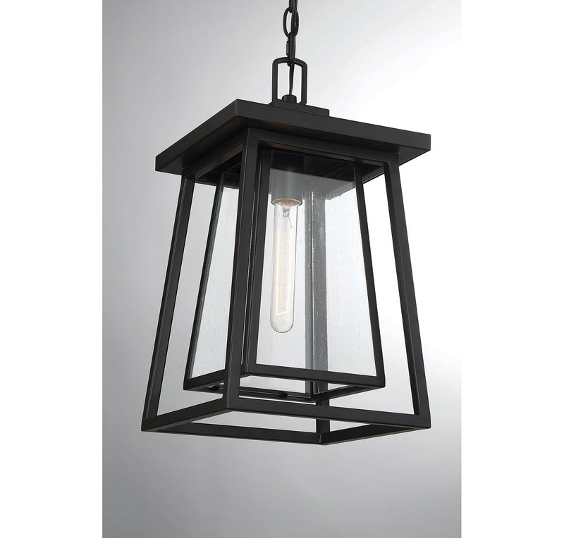 Savoy House - 5-2025-BK - One Light Outdoor Hanging Lantern - Denver - Matte Black