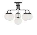 Six Light Semi-Flush Mount<br /><span style="color:#4AB0CE;">Entrega: 4-10 dias en USA</span><br /><span style="color:#4AB0CE;font-size:60%;">PREGUNTE POR ENTREGA EN PANAMA</span><br />Collection: Marco<br />Finish: Matte Black