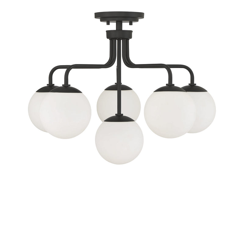 Six Light Semi-Flush Mount<br /><span style="color: