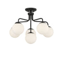 Six Light Semi-Flush Mount<br /><span style="color:#4AB0CE;">Entrega: 4-10 dias en USA</span><br /><span style="color:#4AB0CE;font-size:60%;">PREGUNTE POR ENTREGA EN PANAMA</span><br />Collection: Marco<br />Finish: Matte Black